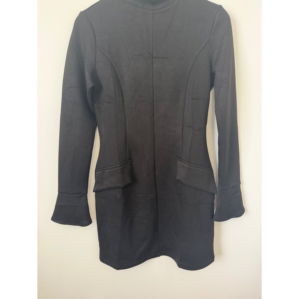 OFEEFAN Women's Long Sleeve Slim Fit Mini Dress – Black – Size Small – NWT - Picture 3 of 6
